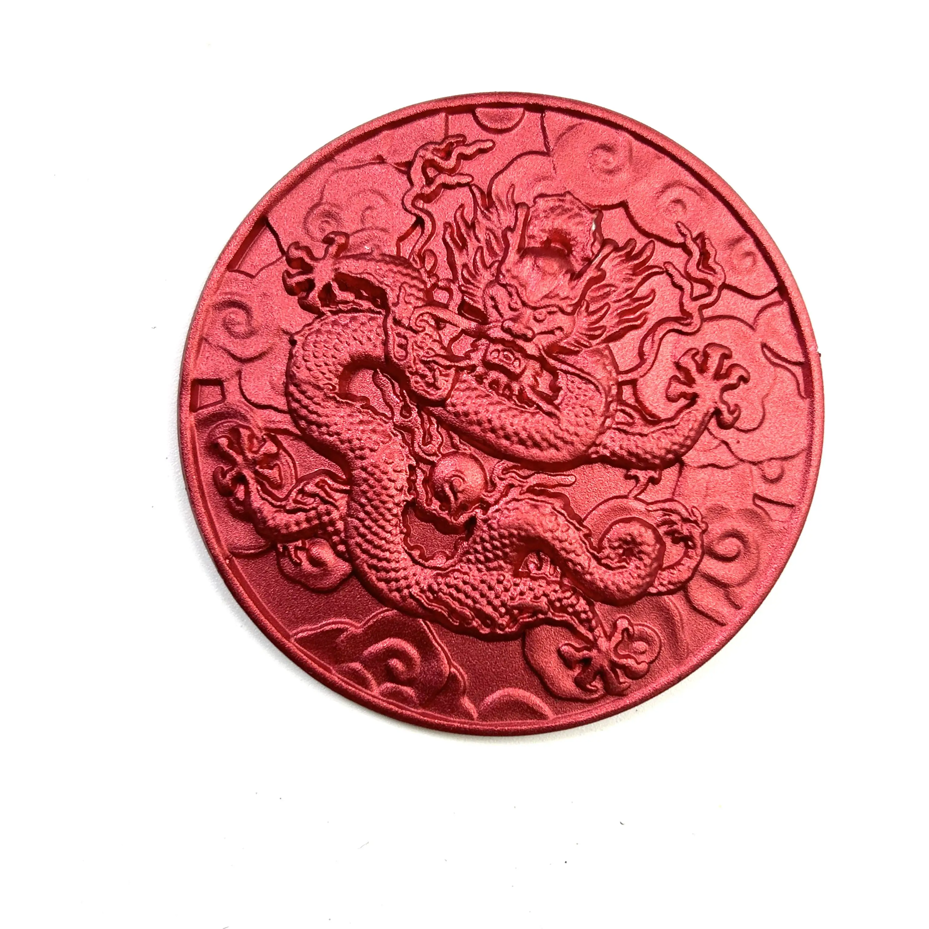 Free Customized 3D Engraved Crafts Chinese Mascot Dragon Metal Coin Medal Home Decor Coin Collection Gift