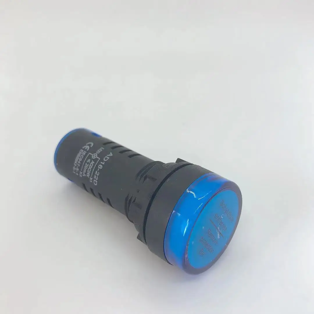 22mm 6v 12v 24v-48v 110v 220v long size ad16 Signal lamp