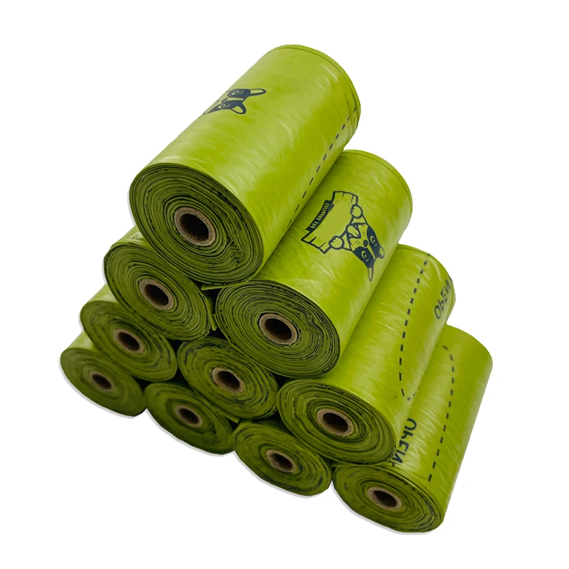Customized Disposable Printing Pet Waste Bags For Dog Poop biodegradable dog poop bags