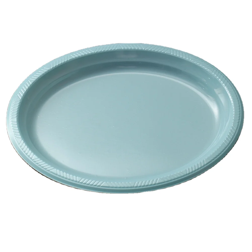 Plastic Plate New Arrivals 2024 Wholesale Custom Restaurant Cheap Reusable Melamine Round Food Serving Tray