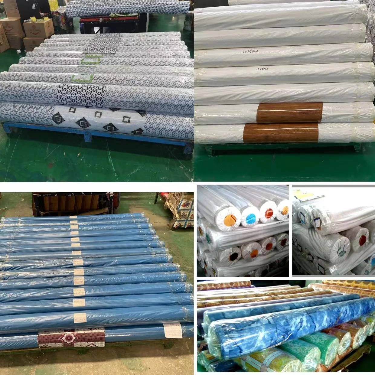 0.5mmX1.83mX30m Wood Stone Puzzle Design Waterproof Non Slip PVC Linoleum Flooring Roll For Vinyl Floor Covering