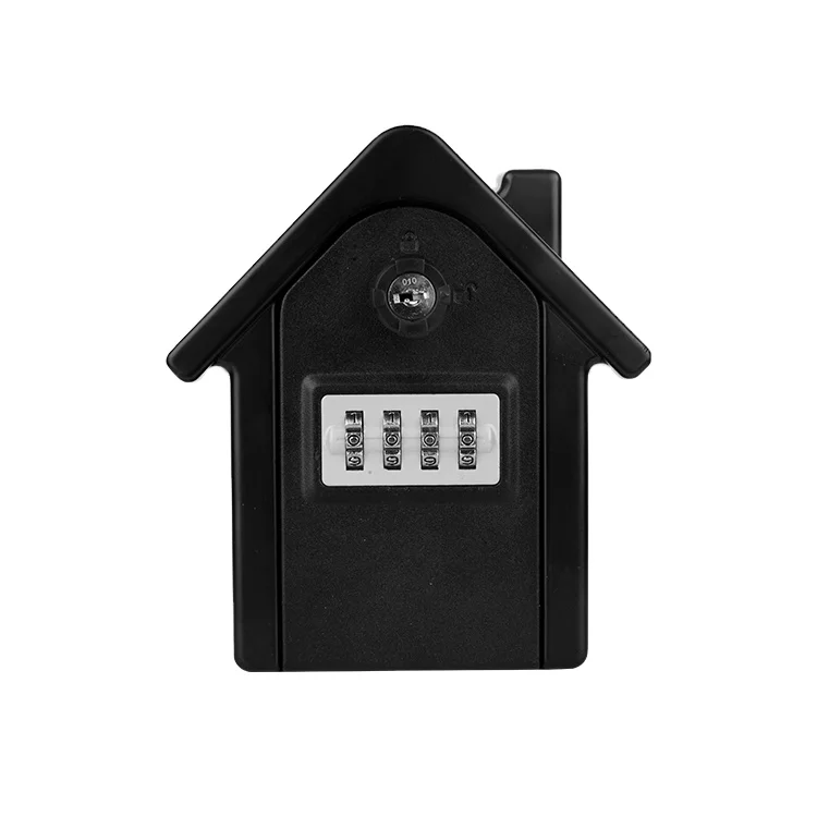 New Design high quality two key safe box and security 4 digits Box Wall Mount house shape combination key safe box outdoor