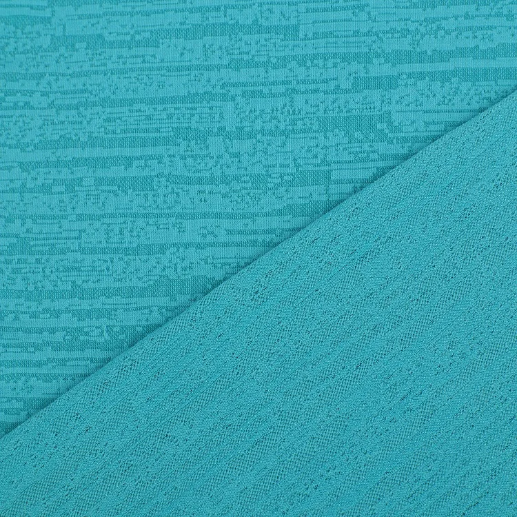 Recycled Dry Fit T- Shirts Sportswear Polyester Spandex Recycled Mesh Telas Fabric Made From Recycled Plastic Bottles