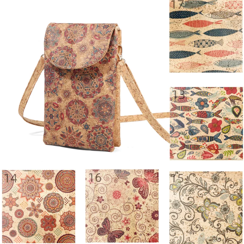 Custom Wholesale New Small Ladies Shoulder Pattern Cute Messenger Bags for Girls Cork Crossbody Bag