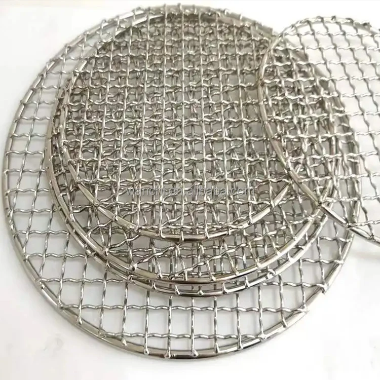Manufacturer customized 304 / 316 Stainless Steel rectangular Grill Mesh / barbecue wire mesh for food grilling