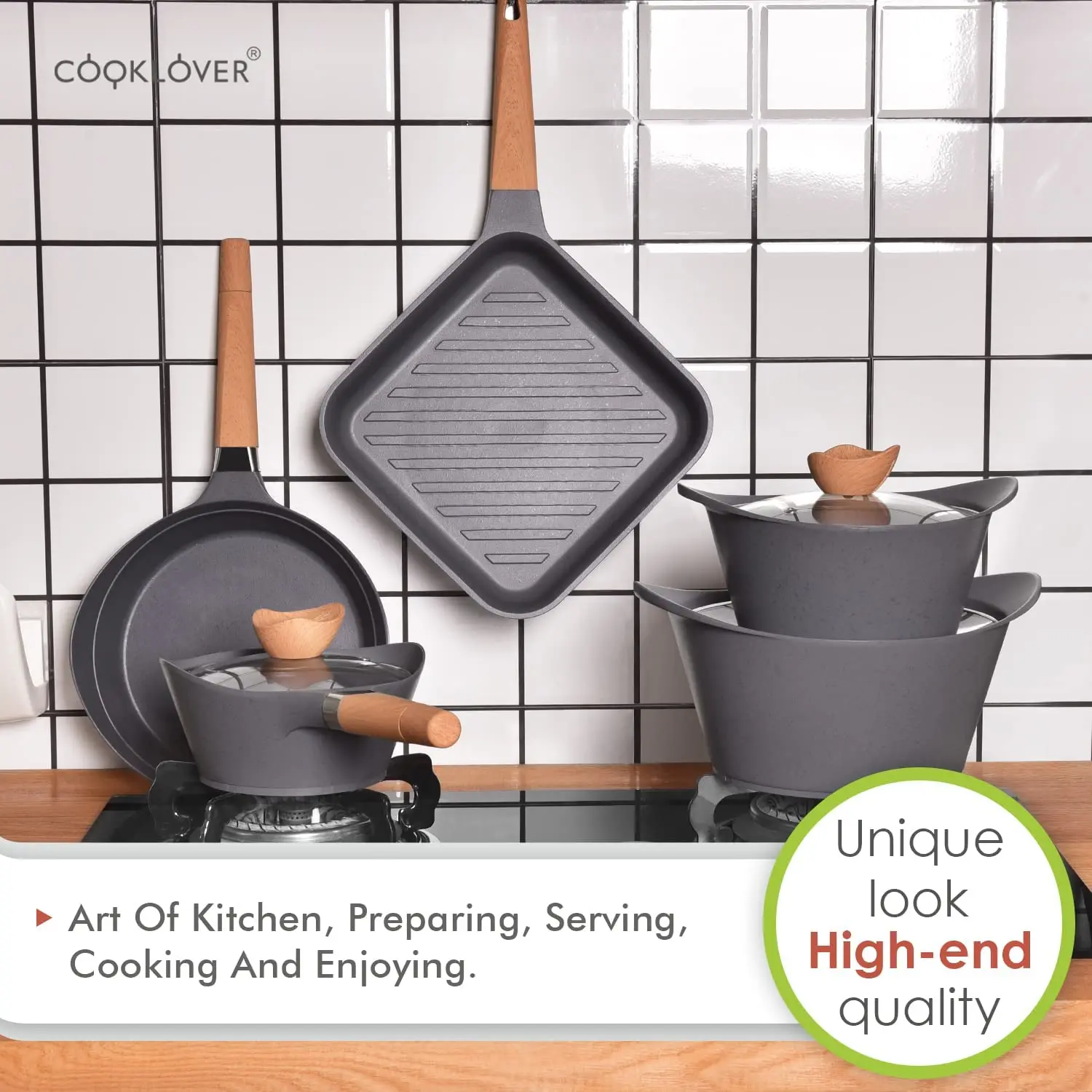 Cooklover Manufacturers Prices Sale Granite Non Stick Cookware Sets