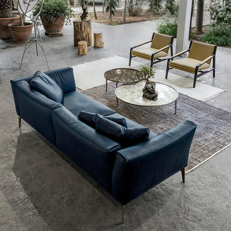 Leather Sofa Set Furniture Sectional Sofa Italian Design Hot Sale Luxury Living Room Modern GENUINE Leather 1 Set Top Leather