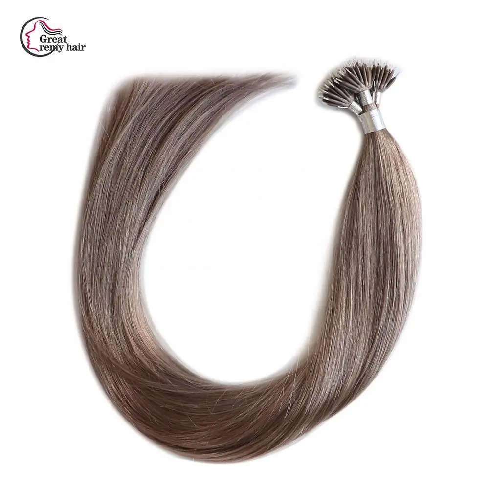 High Quality Nice Price 100% human remy hair Nano Tip Hair Extension 1g one pcs 100g one pack For First Class Salon