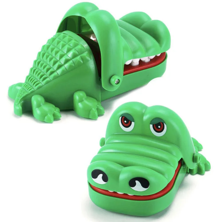 Dentist Porosities Hands Grabber Toys Kids Crocodile Toy Teeth Bite Stretchy Crocodile Head Toy