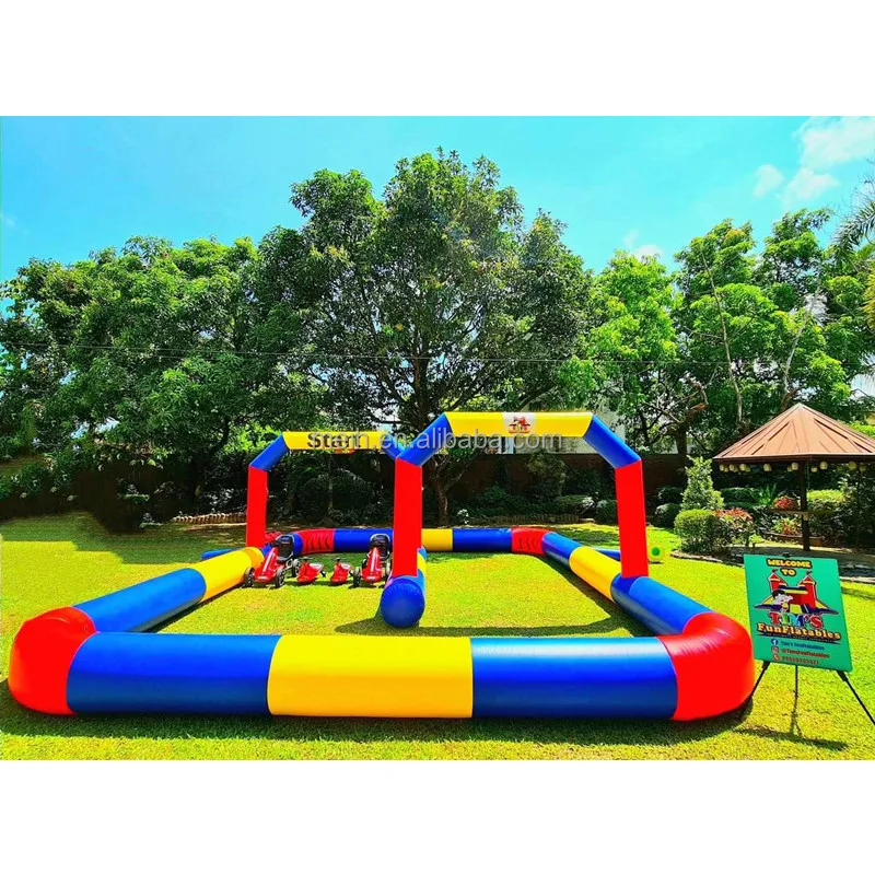 HOT SALE High Quality outdoor inflatable race track for bumper car