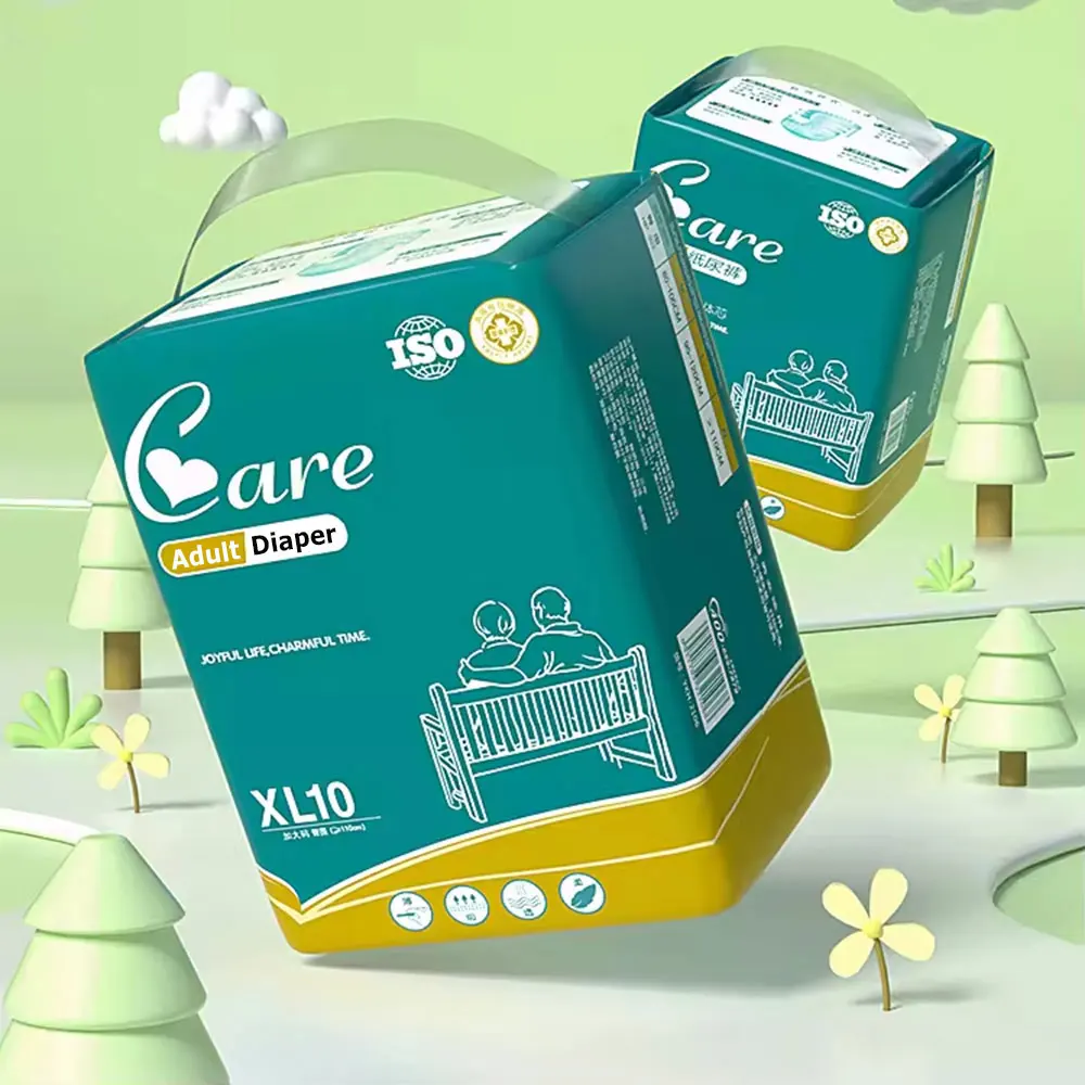 OEM Manufacturer  Super Absorbent Ultra Thick Soft Disposable Adult Diapers Incontinence Care Diaper