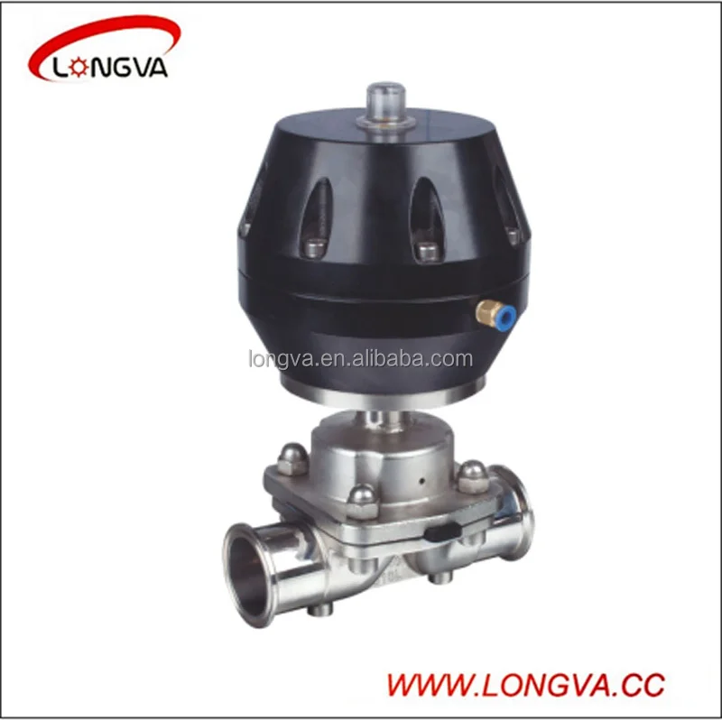 sanitary stainless steel clamped type diaphragm valve