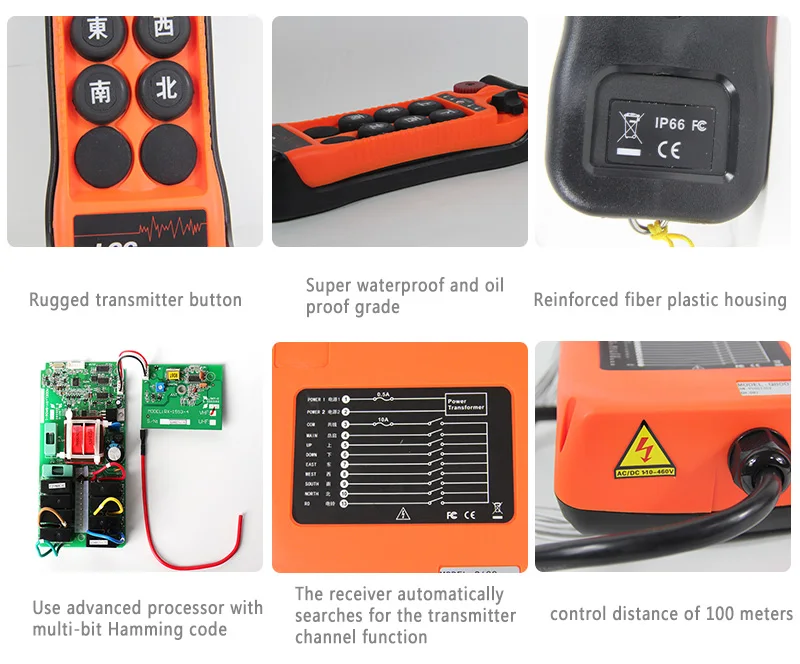industrial remote control for Bridge/Overhead Cranes Wireless Radio Control