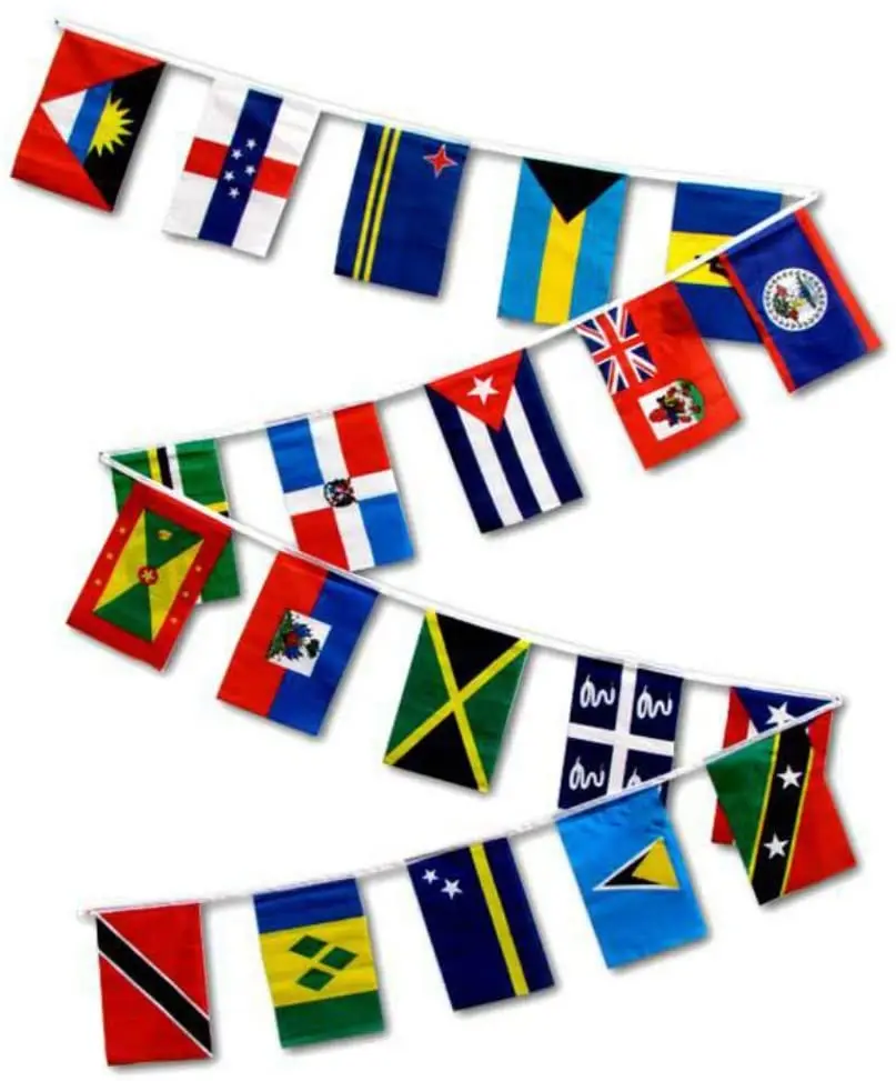 Wholesale Custom Design 100% Polyester Bunting Cuba flag