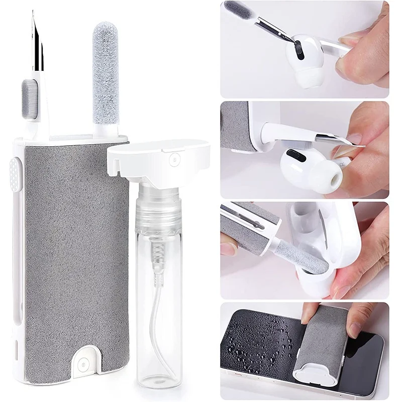 New Design 5 in 1 Multi Function Earphone Earbud TWS Cleaner Pen Brush Cleaning Tool Kit For Notebook Computer Phone Cleaner
