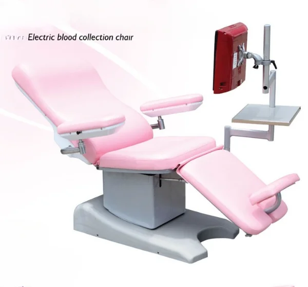 Electric 4 motor reclining dialysis chair hospital adjustable blood collection trendelenburg chair support CPR