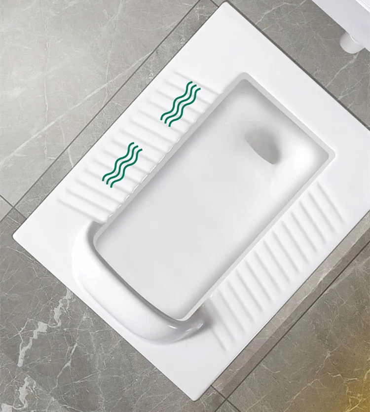 China factory ceramic squatting toilet with flush
