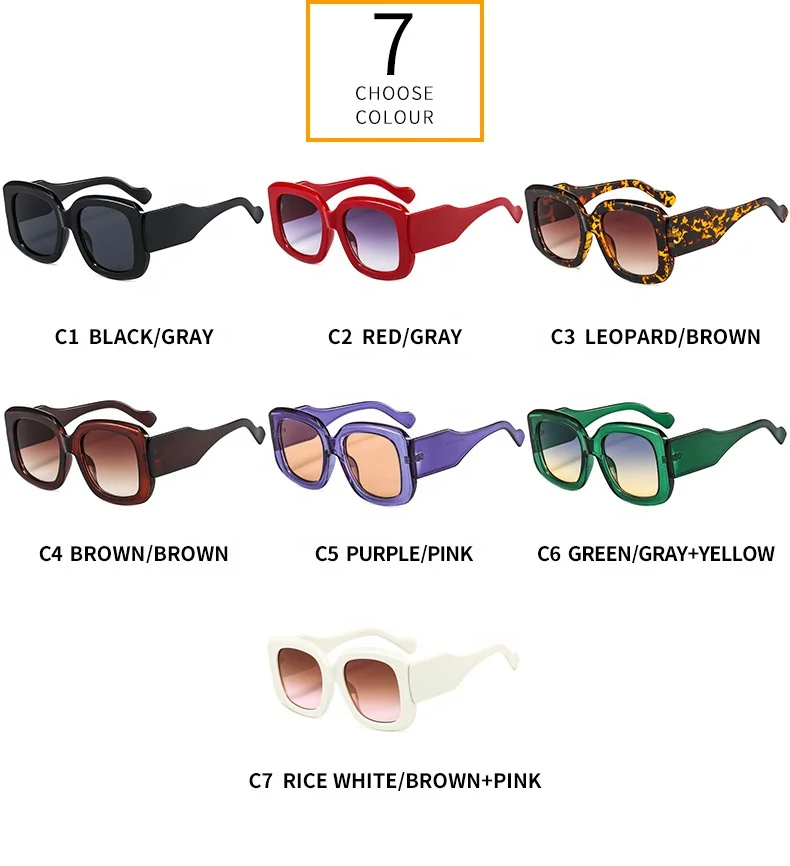 Big square sunglasses men luxury trendy sun glasses square frame plastic sunglasses for women uv400 oversized sunglasses women