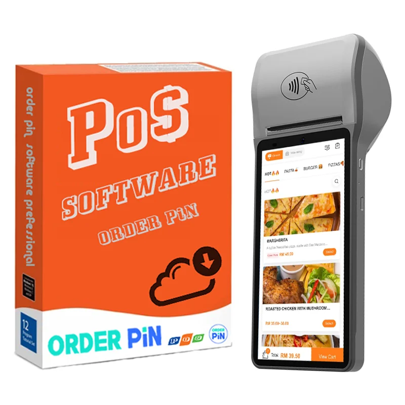 restaurant pos software touch  billing handheld  Caja Registradora  POS portable Point of Sale System pos machine with software