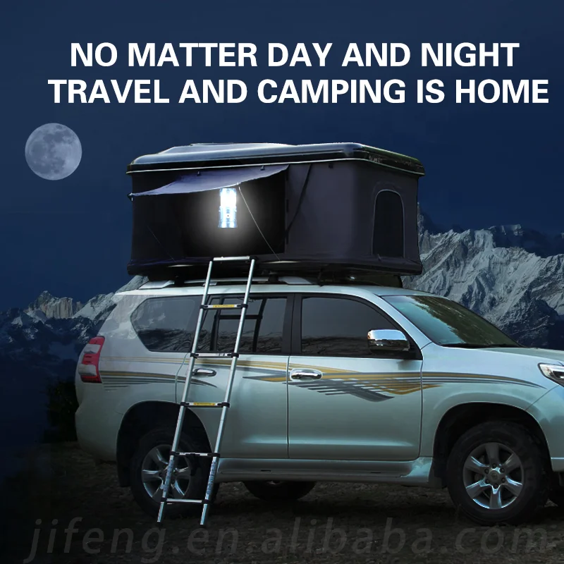 
Hot sale SUV Customized 4x4 Fully automatic Hydraulic pop-up open Hard Shell rooftop car off road Roof top Tent 