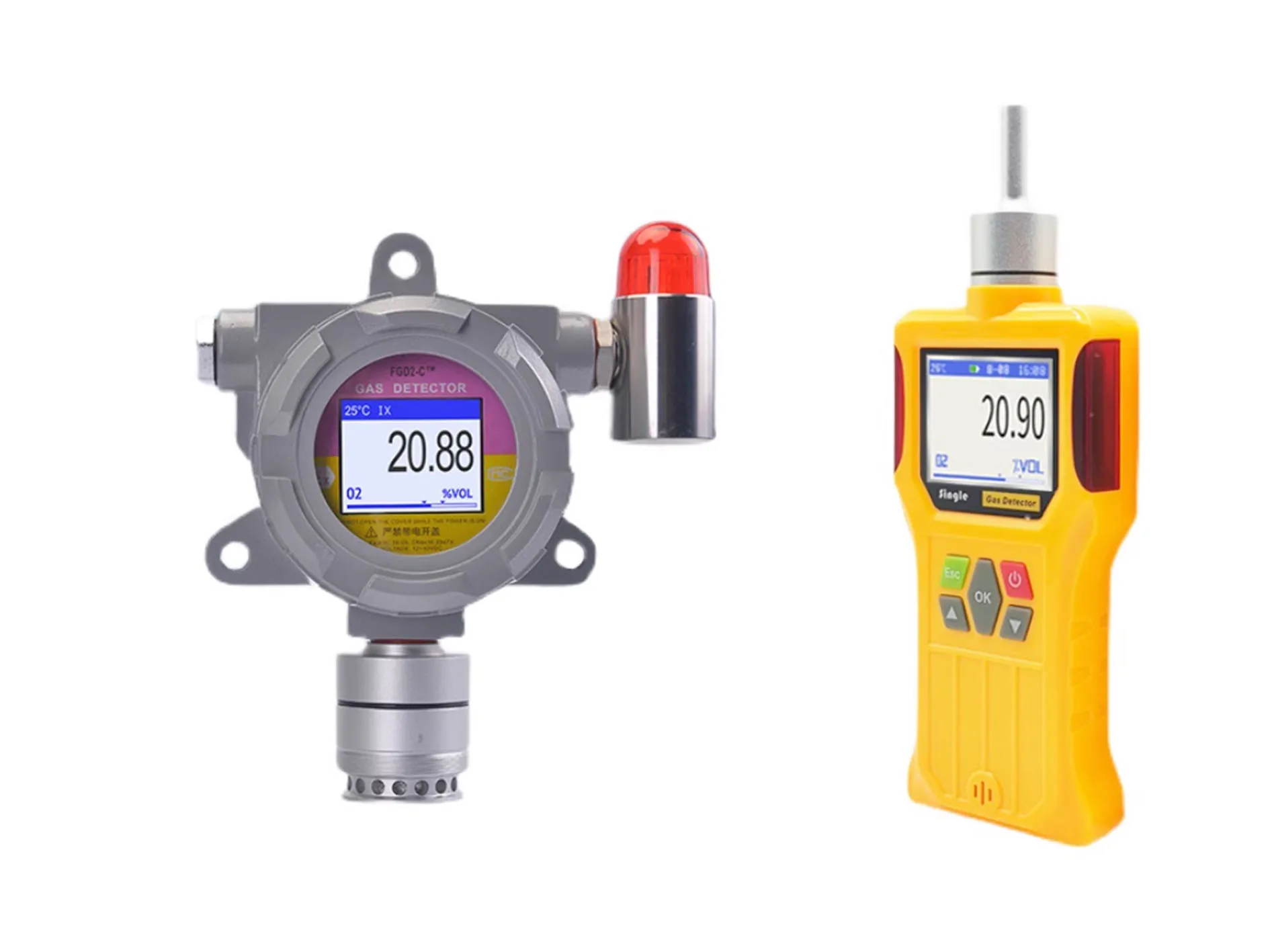 Combustible gas detection alarm Industrial natural gas tester 4-20ma