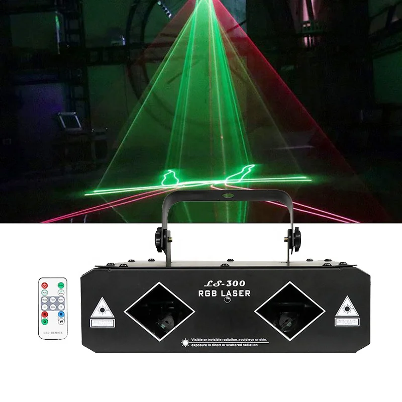 2 eyes blue laser double head party light rgb dj disco club stage laser light