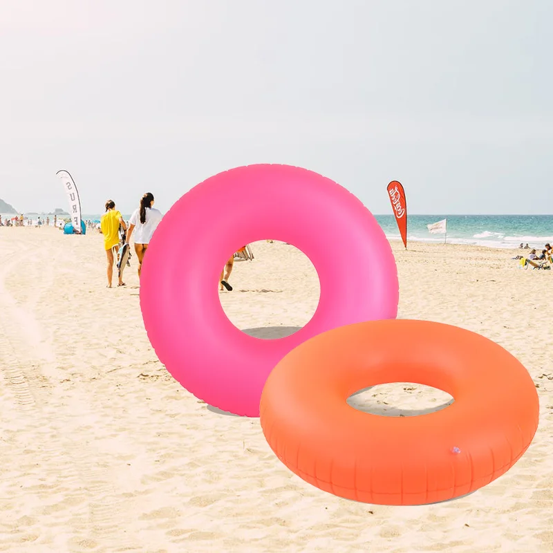 Wholesale neon inflatable swimming ring for adults