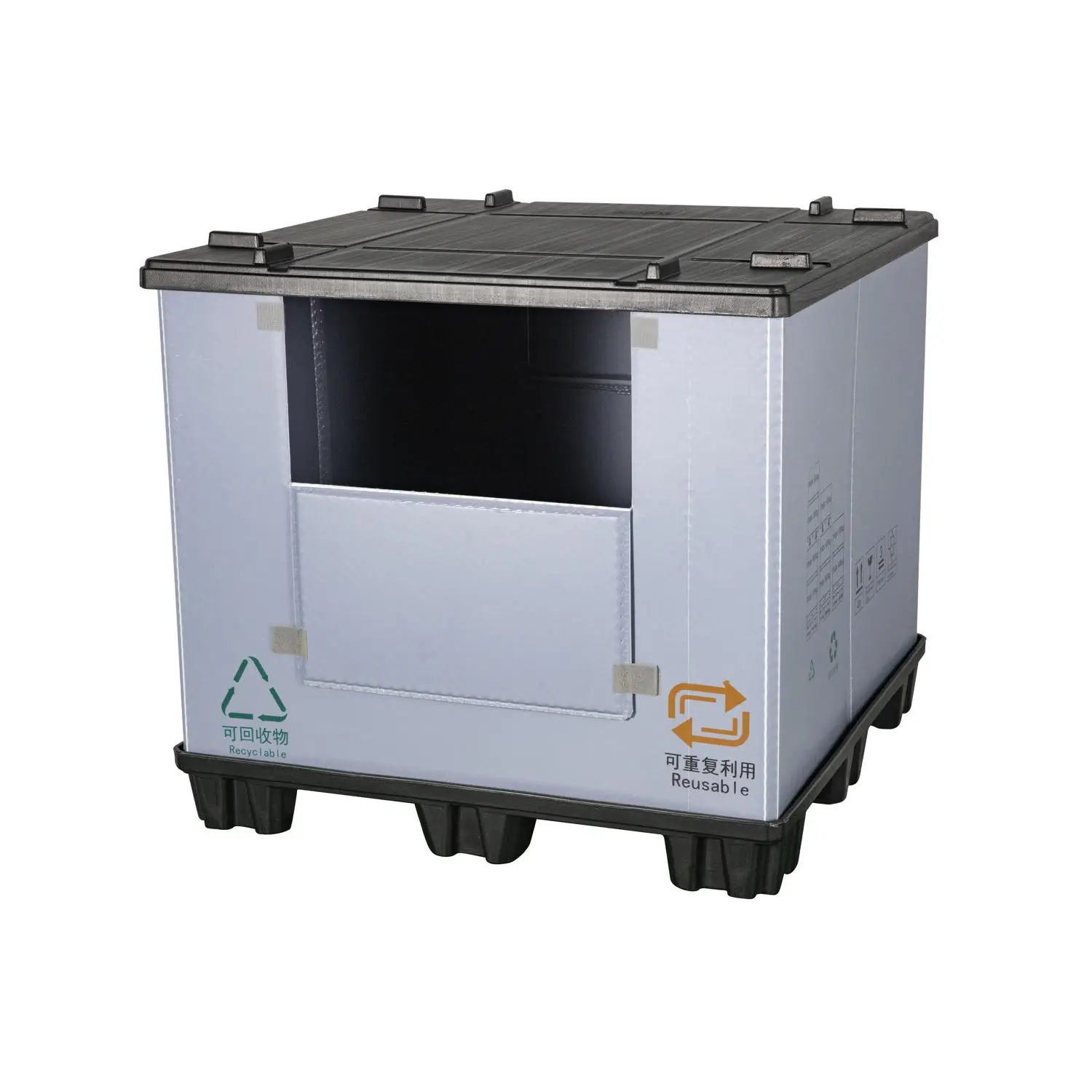 HUADING Recyclable Vacuum Automotive Parts Packaging Solutions Forming Collapsible Transport Container of Cars