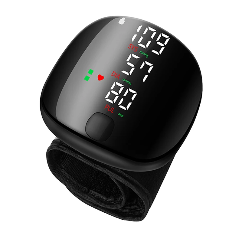 Full Automatic Digital Sphygmomanometer Upper Arm Blood Pressure Meter with Electric and Machinery Power Source