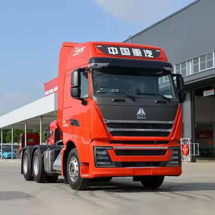 Тяжелый 420hp Подержанный черный Howo A7 тракторный грузовик для продажи
