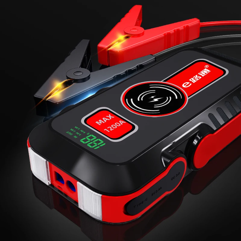 2022 Latest  Car Jump Starter Car Storage Battery Power Station System Europe Standard Emergency Jump Start 21800mAH