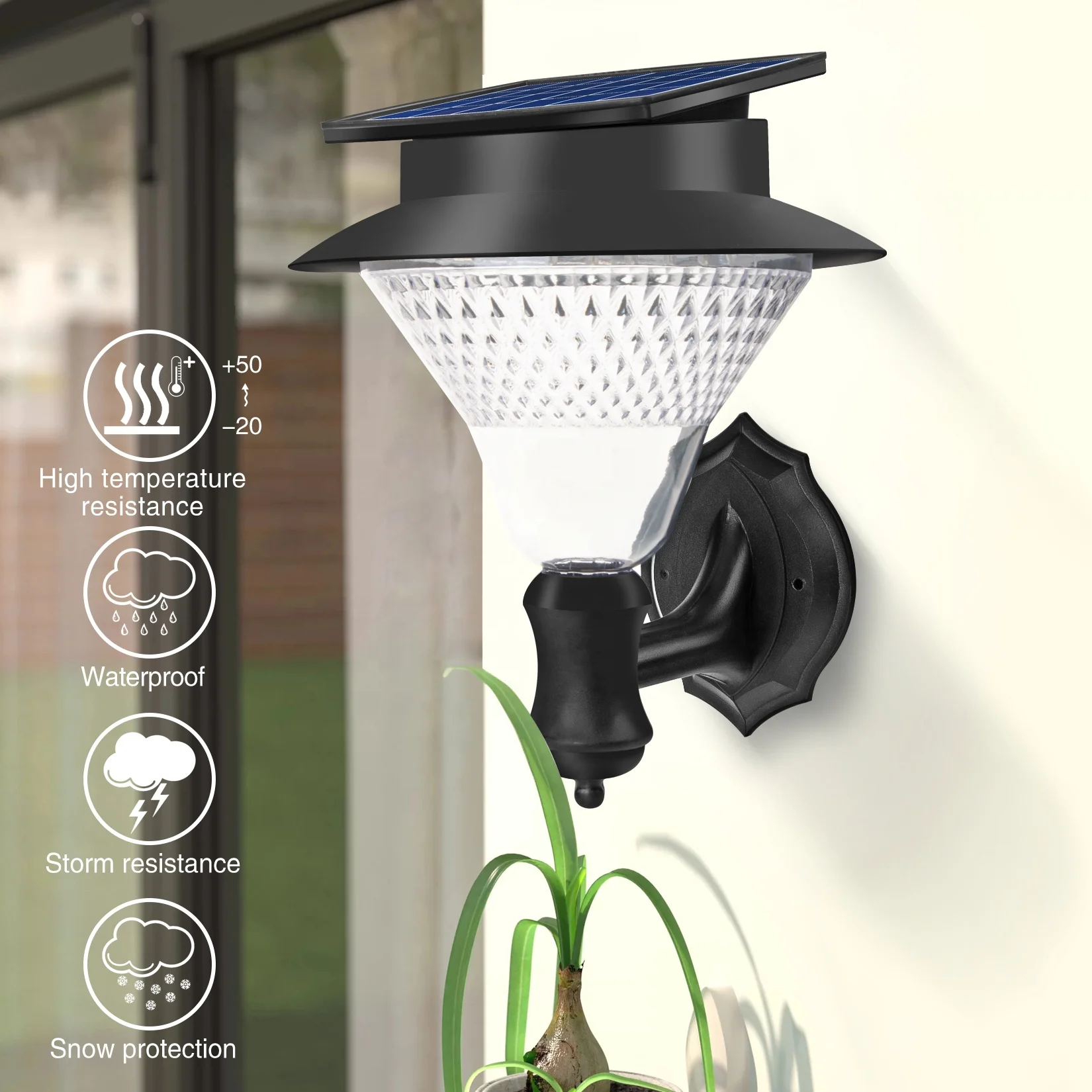 
Wholesale 2W Manufacturer Price Solar Lamp Wall Solar Lights Outdoor Lamp with 24pcs LED 