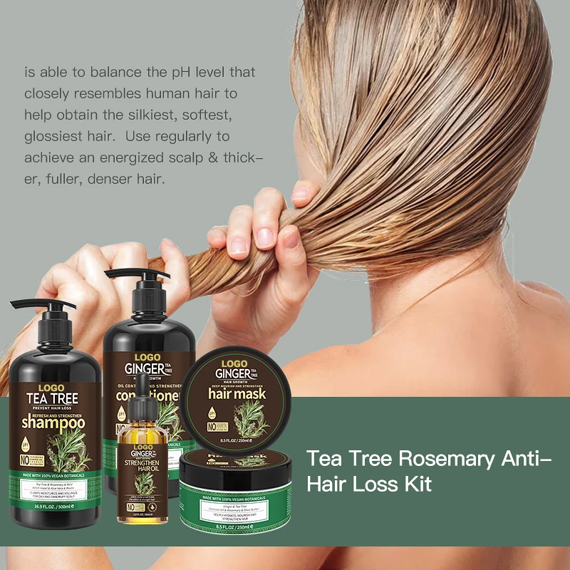 Customized Anti Dandruff Shampoo Organic Tea Tree Keratin Anti Hair Loss Sulfate Free Shampoo And Conditioner