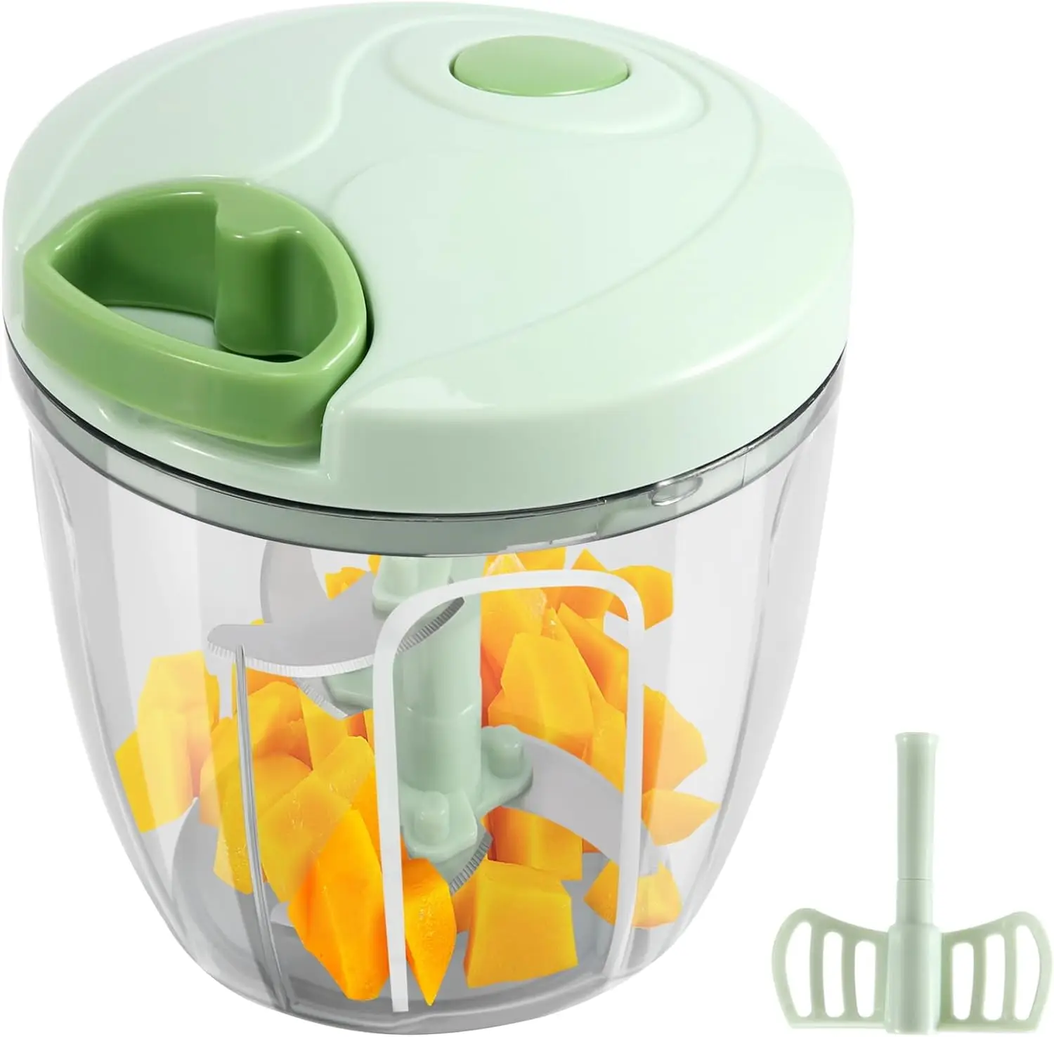 Hot sale Manual Multifunction Vegetable Crusher hand pulling Stainless Steel food cutter chopper