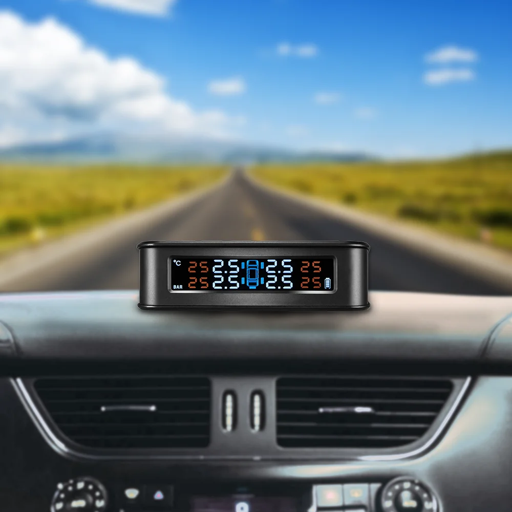 Universal TPMS Wireless Tire Pressure Monitoring System car wireless solar power tpms tire pressure monitoring system