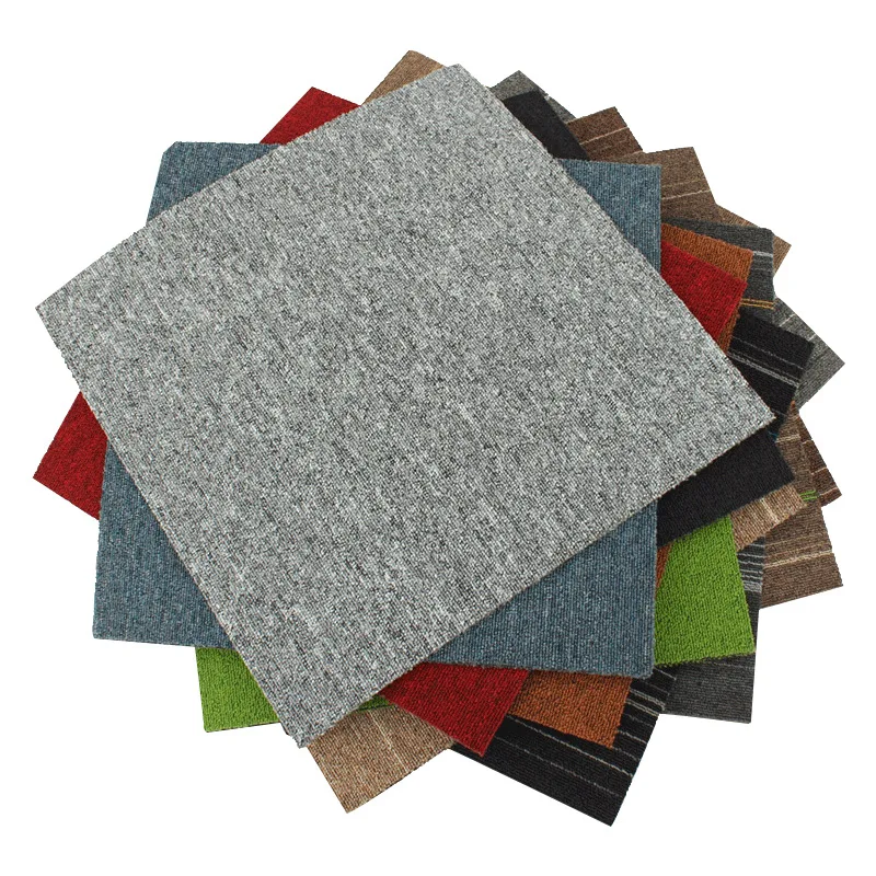 PP/Nylon Material Machine Tufted 50*50cm Carpet Tile for Commercial/Hotel/Home Decoration