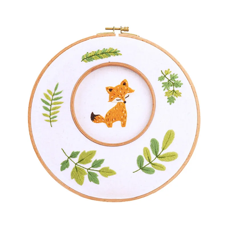 Embroidery Starter kit with Animal Design and English Instructions small order accepted