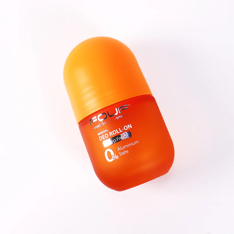 Custom Latest Design Glass Roller On Packaging Container 50ml Clear Deodorant Roll On Bottle With Plastic Ball