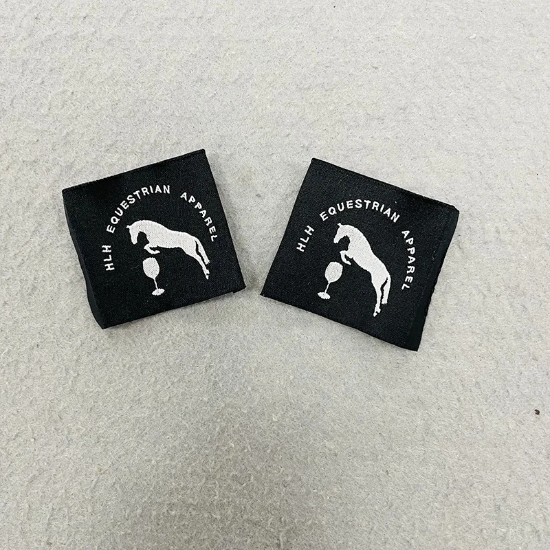 Wholesale Custom Logo Cloth Tags Garment Woven Label Fabric Sew On Soft Woven Labels For Clothing