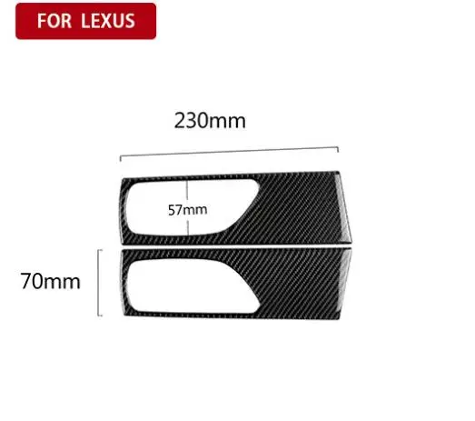 car accessories 2022 Carbon Fiber Sticker Car Rear Door Interior Handle Cover For LEXUS IS250 13-19 accesorios para auto