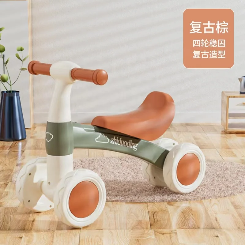 New Design 1-3 Years Baby Toys Gift Walker  Kids Balance Bike Bicycle 4 PP Wheels Children Toddler Car Push Bike