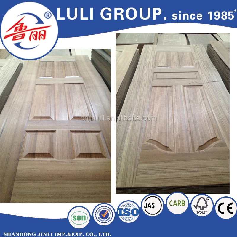 3mm /4mm sell well white primer / melamine/ veneer mould door skin