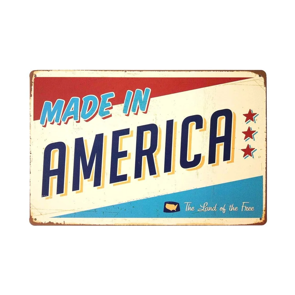 
Retro Metal Tin Signs Wholesale Art Wall Decoration House Cafe Bar Vintage Plaque 