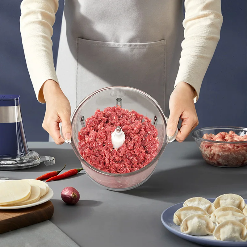 Электрическая стальная кухонная ломтерезка для мяса овощей чеснока мотоцикла