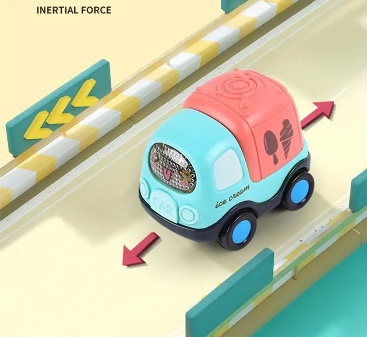 Baby Car Toys Soft & Sturdy Pull Back Car Toys Mini Racing Car Kids Educational Toy For Children Boys Girl Cute Cartoon