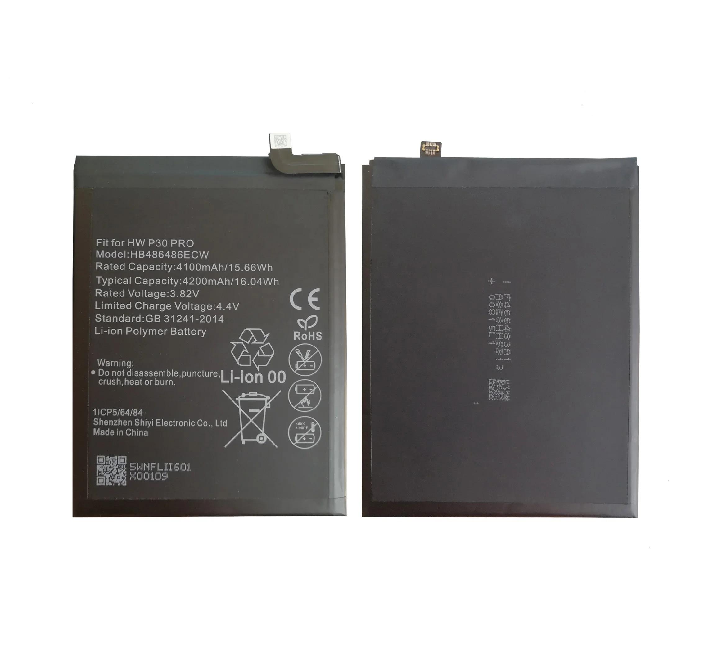 Factory Promotion New Manufacturing Rechargeable Battery lipo HB486486ECW for Huawei P30 Pro Mate 20 Pro Mate 20