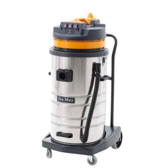 Пылесос промышленный для сухой и влажной уборки, 3000 Вт, 3 двигателя, 80 л