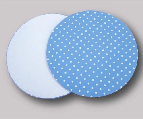 10inch Christmas Round Cake Boards With Foil and Xmas Design Holly Grease Proof 1/2' Drums for Birthday Cakes Party