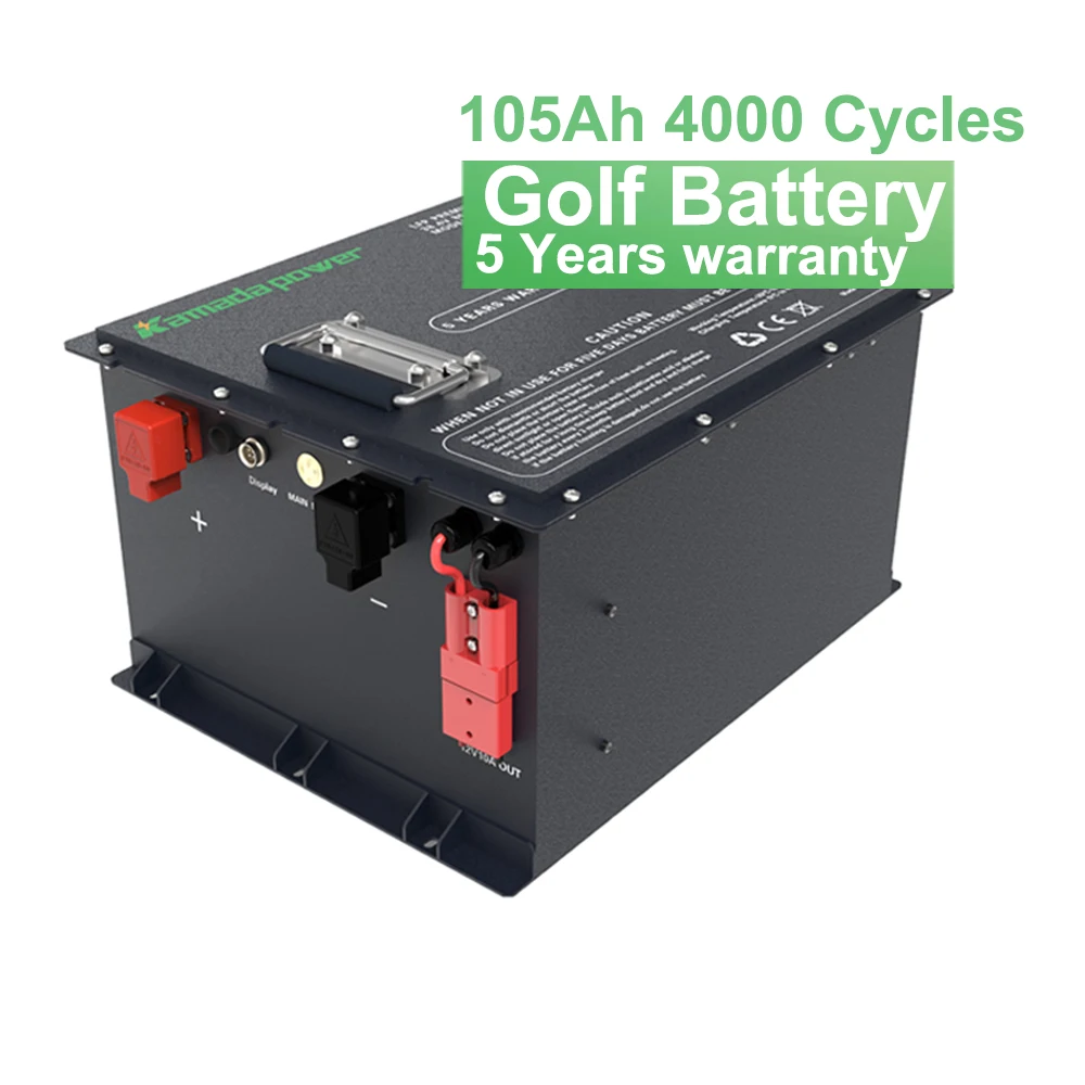 Factory Manufacture golf cart battery 38.4v 51.2v 80ah 100ah 160ah 105ah golf cart lithium battery with charger