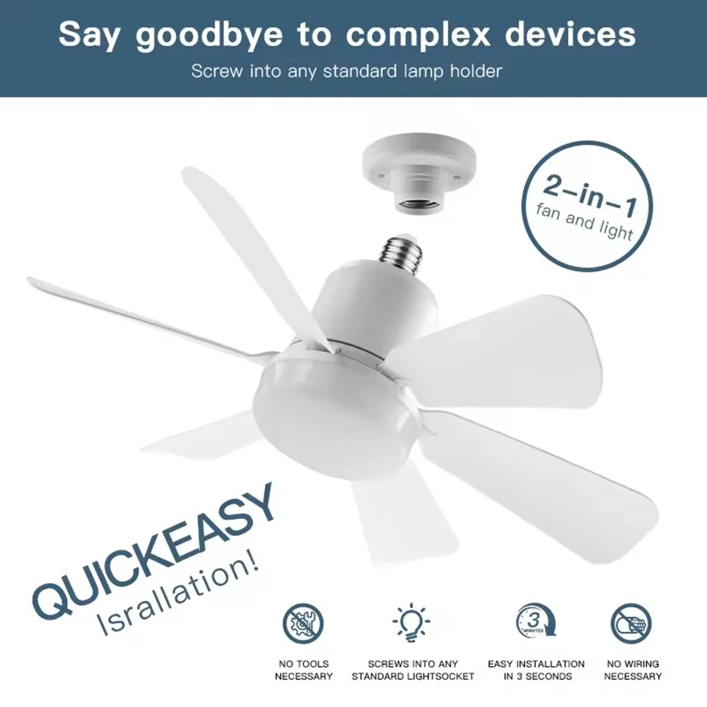 2024 New Design Flush Mount Modern Fan Light Inverter Dimmable Smart LED Ceiling Fans With Light and Remote